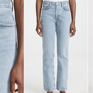 AGOLDE Lana mid rise straight Jean sz 30